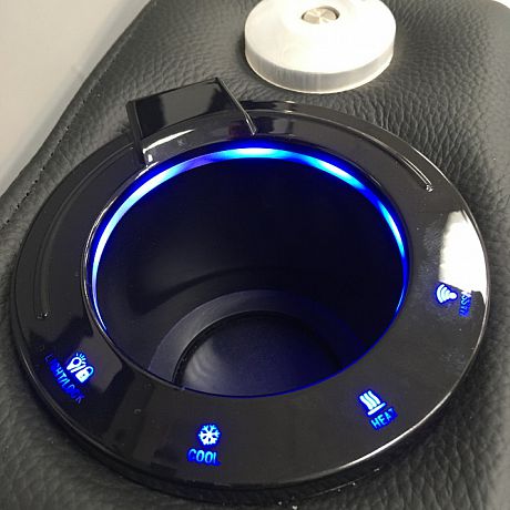Комплект из 2-x моторизованных кресел 7Seats Diamond Console Edition Black (кожа/пвх)