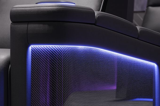 Комплект из 4-x моторизованных кресел 7Seats Lambro GT Carbon (Loveseat center) Alcantara