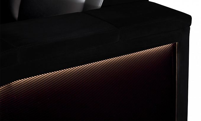 Комплект из 3-x моторизованных кресел 7Seats Lambro GT Carbon (2 подлокотника) Alcantara