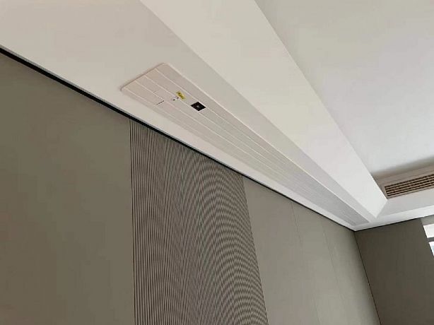 Экран встраиваемый в потолок с системой натяжения Global Screens Intelligent HomeScreen ICL1-100 125*221 Pro 4K