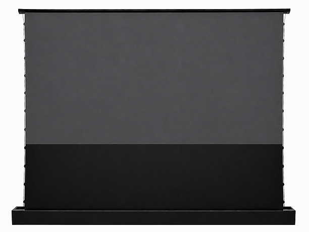 Моторизованный напольный ALR экран Global Screen OFM-135 168*299 Black Code 4K