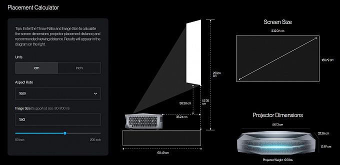 Ультракороткофокусный лазерный 4K 3D проектор AWOL Vision Aetherion Pro