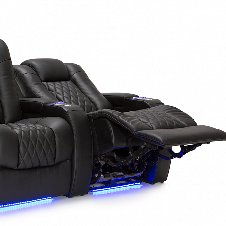 Комплект из 3-x моторизованных кресел 7Seats Diamond Light Grey (Loveseat Right) кожа/пвх