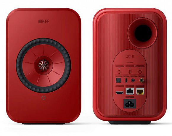 Активная полочная акустика KEF LSX II Lava Red (пара)