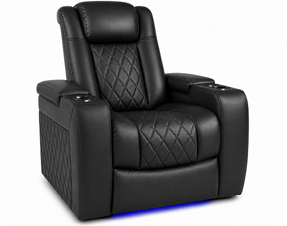 Моторизованное кинотеатральное кресло-реклайнер 7Seats Diamond (100% кожа)