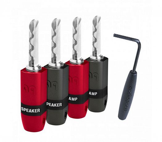 Набор коннекторов AudioQuest SureGrip 300 BFA/Banana Silver (40 шт)