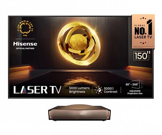 Комплект ультракороткофокусный лазерный проектор Hisense L9Q + 100" ALR экран Grey Code UST 1.5