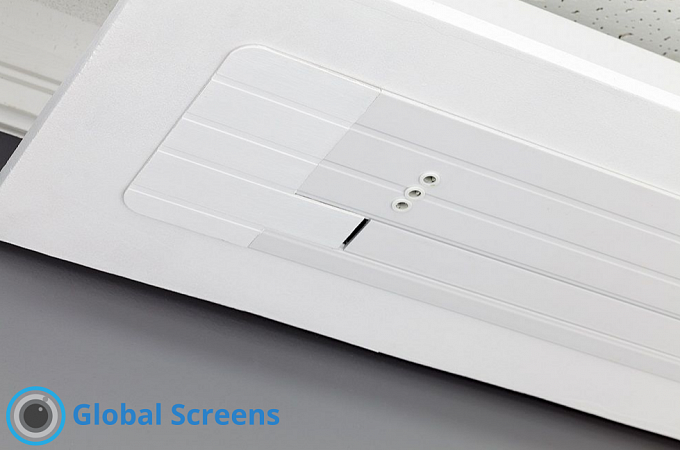 Экран встраиваемый в потолок с системой натяжения Global Screens Intelligent HomeScreen ICL1-110EX 137*244 Pro  Max4K+ (extradrop 100 см)