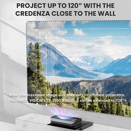 Моторизованная полка для ультракороткофокусных проекторов Global Screens Control Slider Shelf 61/33