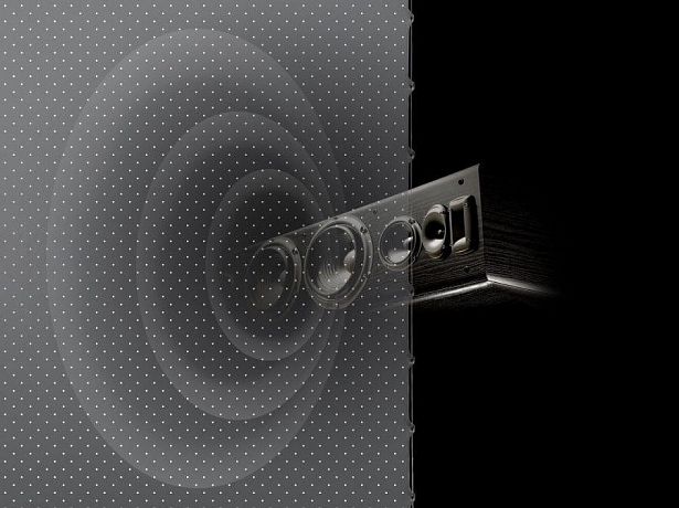 Акустически-прозрачный ALR экран на раме Global Screens UNF-120 149*266 Black Code 4K PerfoSound