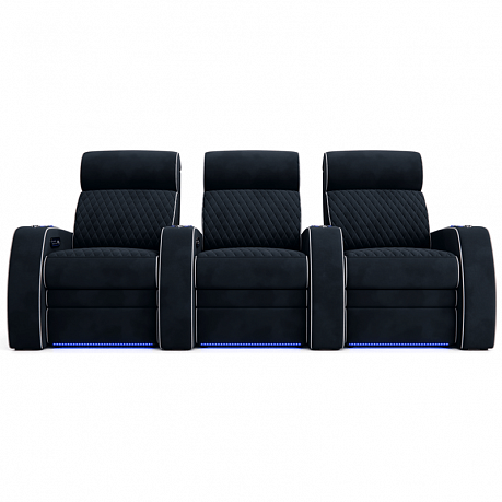 Комплект из 3-x моторизованных кресел 7Seats Bordo (4 подлокотника) ткань