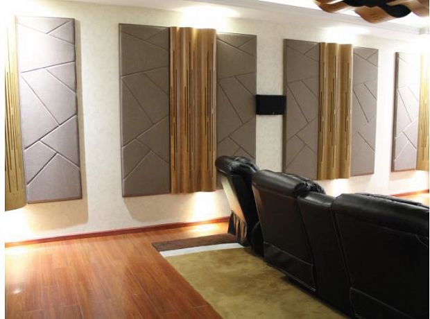 Гибридные акустические диффузоры/поглотители с LED подсветкой Soundbox WAVE600 wood veneer (комплект из 2-х штук) 180.60.16