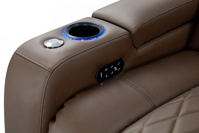 Комплект из 4-х моторизированных кресел-реклайнерв 7Seats Diamond (5 подлокотников) ткань