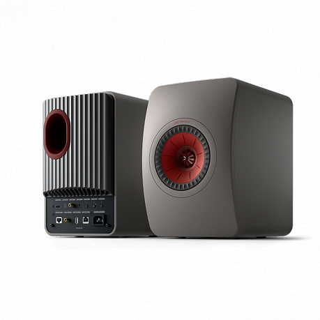 Активная полочная акустика KEF LS50 Wireless II Titanium Grey (пара)