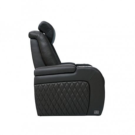 Комплект из 2-x моторизованных кресел 7Seats Diamond light grey (3 подлокотника) кожа/пвх
