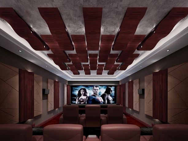Гибридные акустические диффузоры/поглотители с LED подсветкой Soundbox PEAK wood veneer (комплект из 2-х штук) 200.80.20