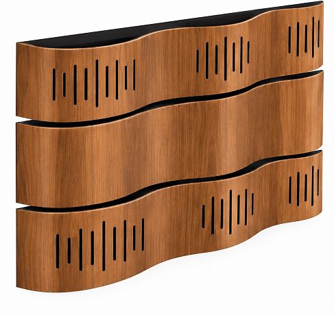 Гибридные акустические диффузоры/поглотители с LED подсветкой Soundbox PEAK wood veneer (комплект из 2-х штук) 200.80.20