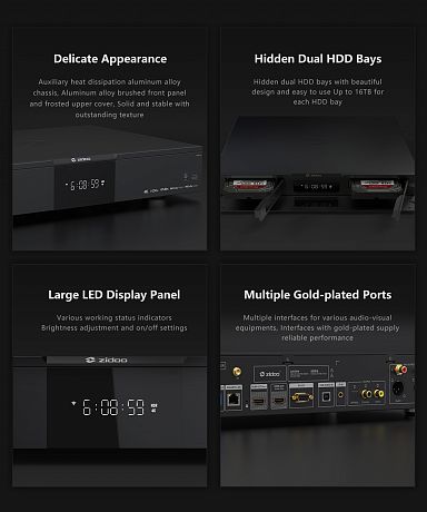 Медиаплеер Zidoo UHD5000 (Android 11)