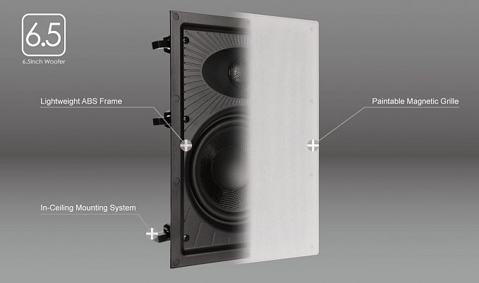 Встраиваемая в стены акустика Aperion Audio Clearus 6W