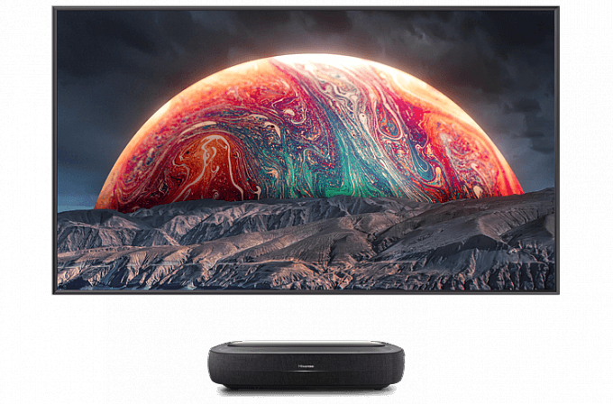 Ультракороткофокусный лазерный проектор Hisense 100L9H (в комплекте с ALR экраном 100")