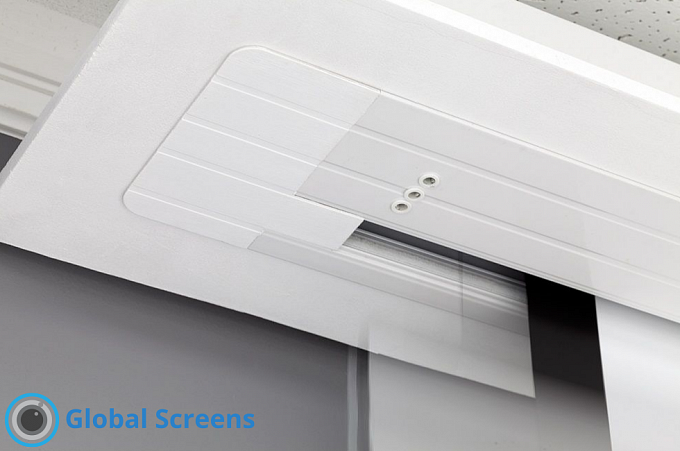 Экран встраиваемый в потолок с системой натяжения Global Screens Intelligent HomeScreen ICL1-110EX 137*244 Pro  Max4K+ (extradrop 100 см)