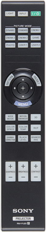 Проектор Sony VPL-HW30ES, пульт ДУ