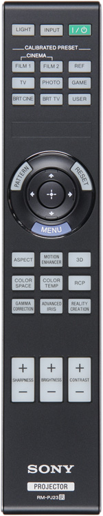 Проектор Sony VPL-HW50ES, пульт ДУ