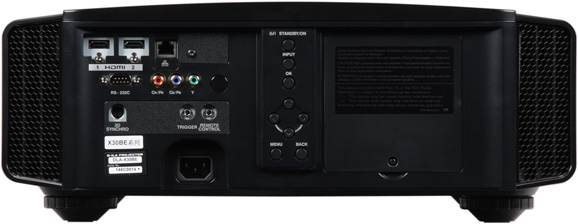 Проектор JVC DLA-X30B, задняя поверхность