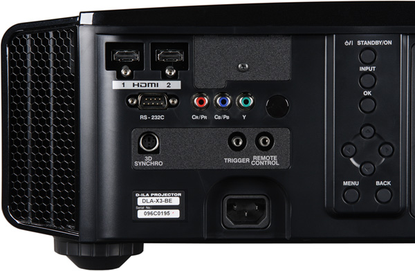 Проектор JVC DLA-X3-B, интерфейсы
