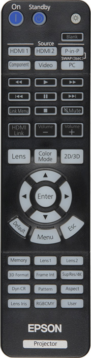 Проектор Epson EH-LS10000, пульт ДУ
