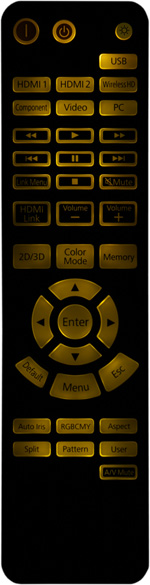 Проектор Epson EH-TW5900, подсветка пульта ДУ Проектор Epson EH-TW5900, подсветка пульта ДУ