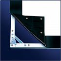 Экран на стойках Premier Corvus 226*404 MATT WHITE