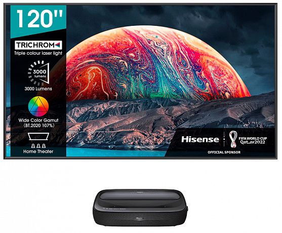 Ультракороткофокусный лазерный проектор Hisense 120L9G (в комплекте с ALR экраном 120")